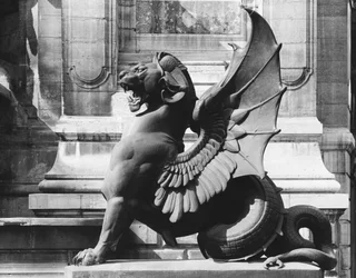 Chimaera from the St. Michel fountain, Paris, c.1860